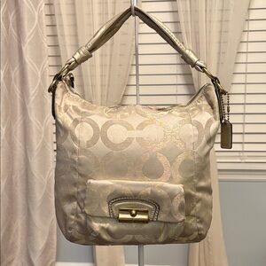 Coach Metallic Gold Shoulder Bag